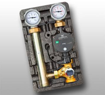 Насосные группы D-МK (со смесителем) Регулируемые насосные группы Huch EnTEC серии D-MK предназначены для организации циркуляции теплоносителя, поступающего из теплогенератора в отопительный контур, в котором необходимо регулировать температуру теплоносителя.