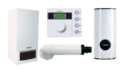 Buderus Logapak GB042-22/SU160/5W Logapak GB042 на базе настенного конденсационного котла с модуляцией мощности 8-27 кВт. В состав пакета входят: Logamax plus GB042; Logamatic RC 25; Бак косвенного нагрева Logalux SU160/5W (160л); Комплект газоотводящей дымовой трубы 60/100мм