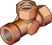 Комплект тройника из латуни для трубы Inoflex