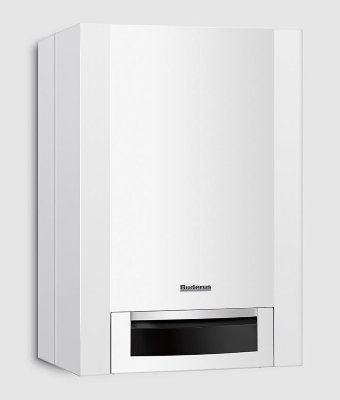 Buderus Logamax plus GB172-24 T50  Настенный газовый конденсационный отопительный котел Buderus Logamax plus GB172-24 T50 мощностью 24 кВт со встроенным баком горячей воды 48 литров.